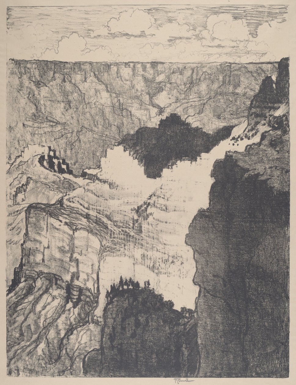 Road to the White City, No.I, 1912. av Joseph Pennell