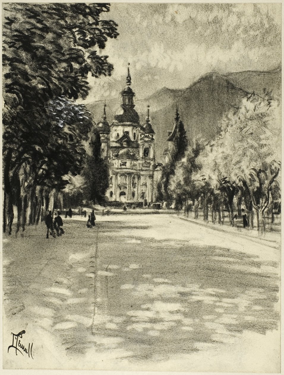 Saint Ildefonso av Joseph Pennell