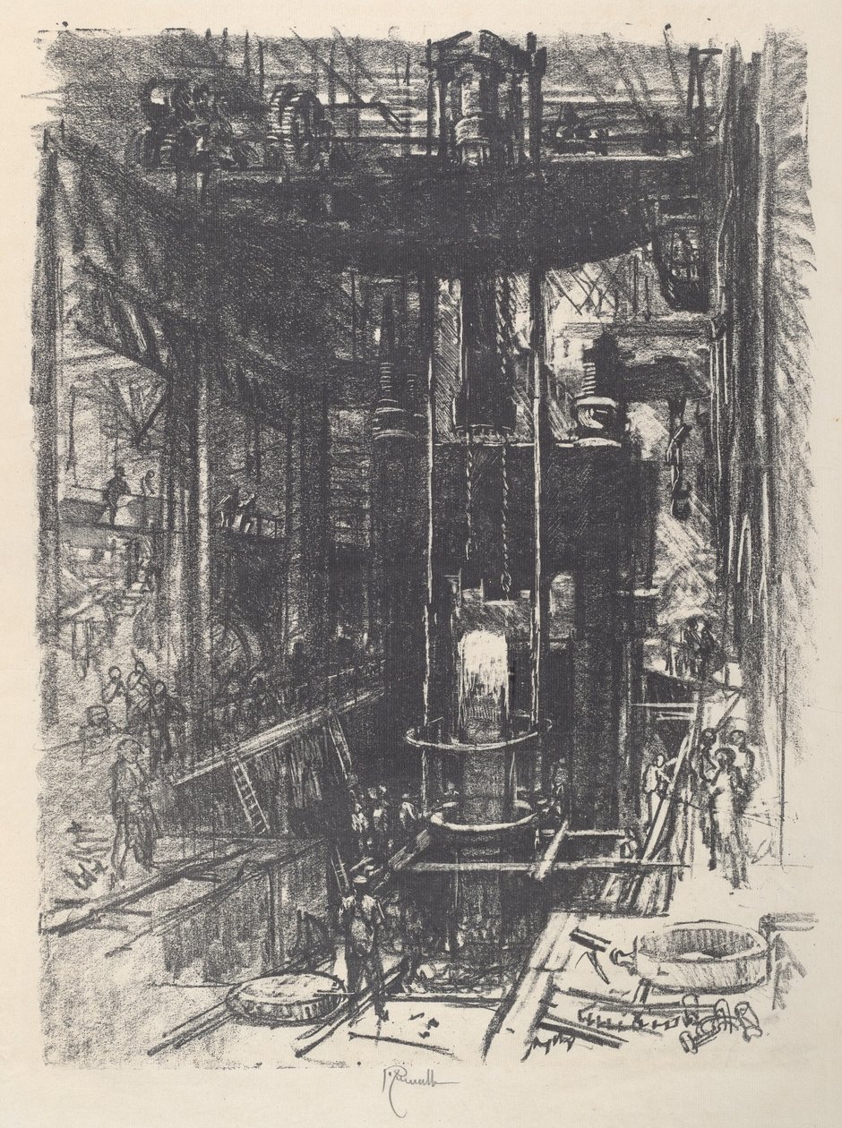 Forme en pistol fra en ingot av Joseph Pennell