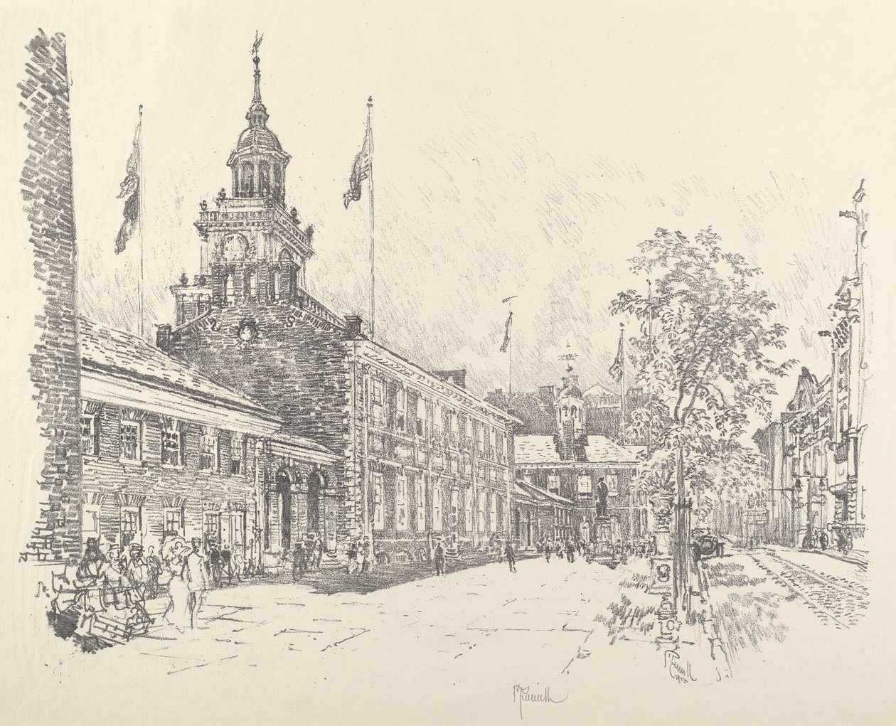 Statsbygninger, 1912. av Joseph Pennell