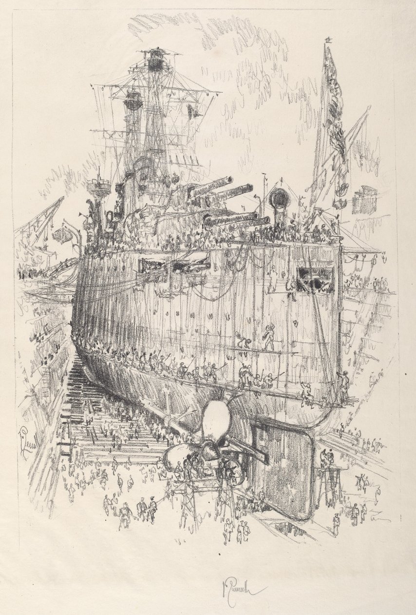 Maurene, 1917. av Joseph Pennell