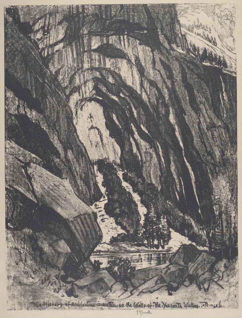 Katedraldøren, 1912. av Joseph Pennell