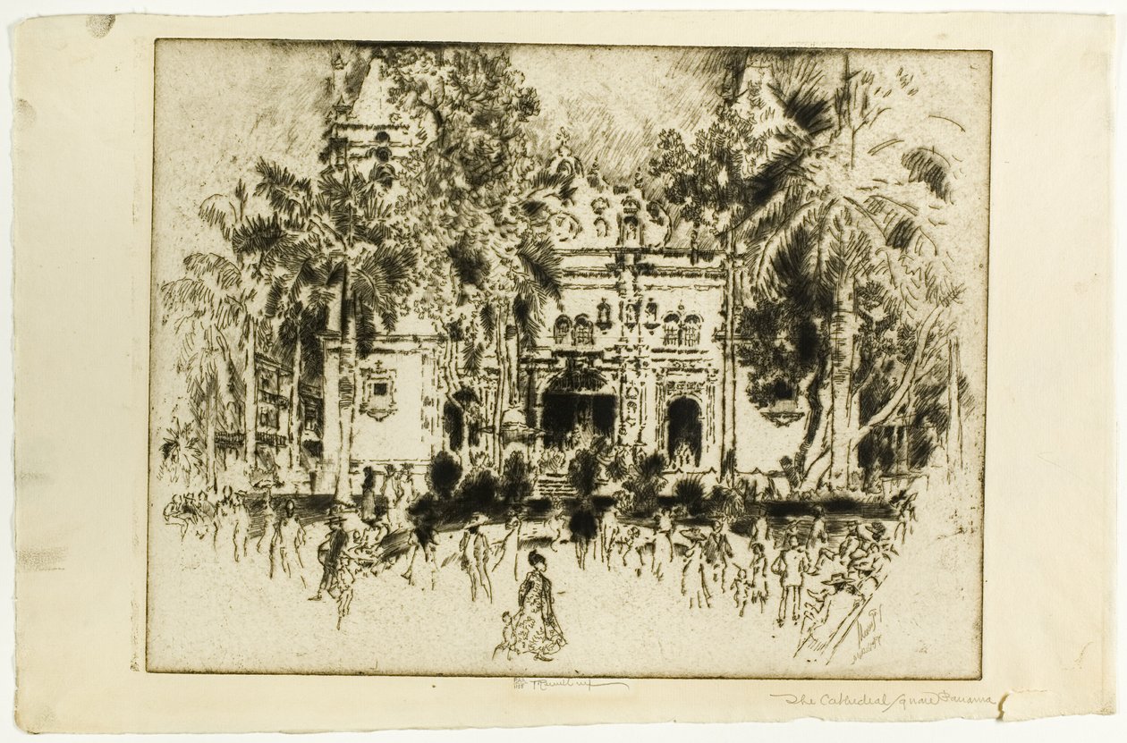 Katedralen, Panama av Joseph Pennell