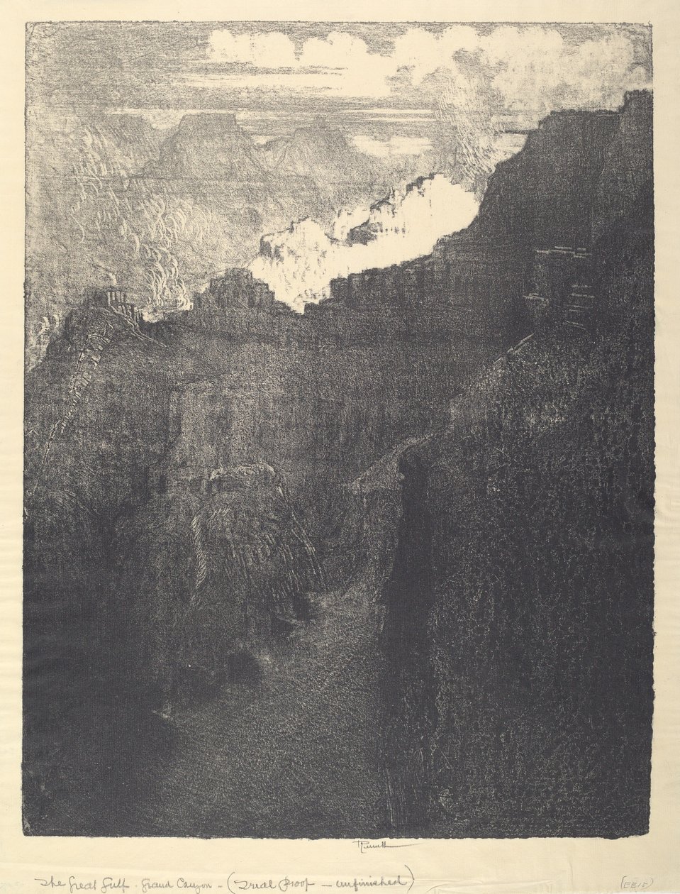 Den store gulfen, 1912. av Joseph Pennell