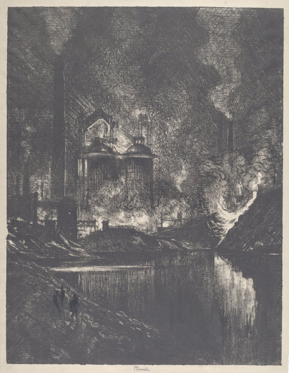 Ildsjøen, Charleroi av Joseph Pennell