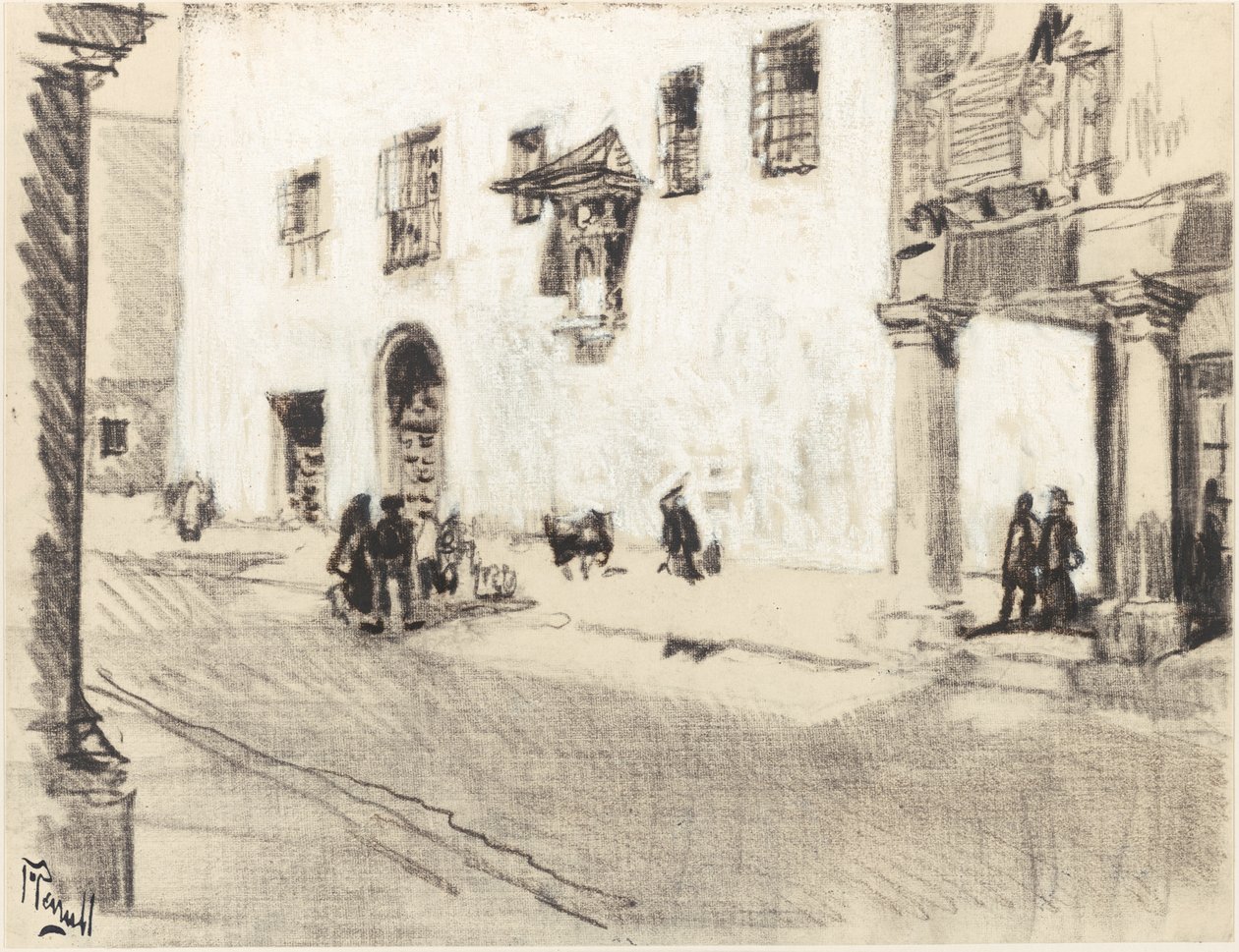Klostrene i Alcalá av Joseph Pennell