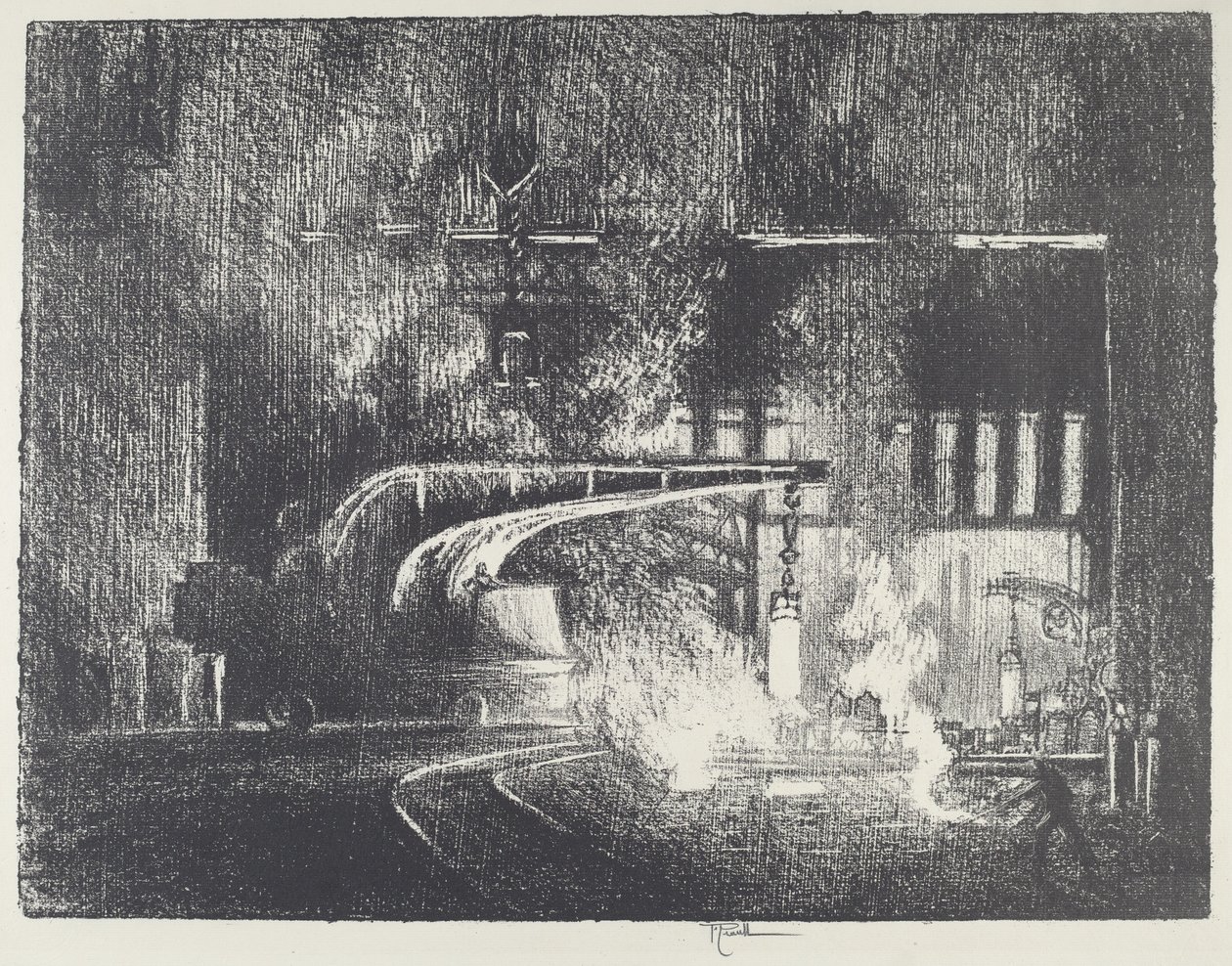 The Perambulator, 1916. av Joseph Pennell