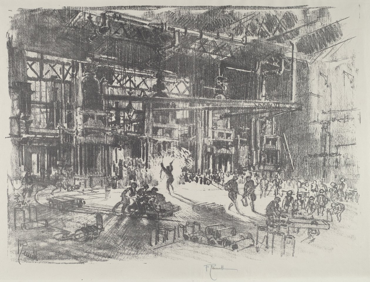 Pressene, 1916. av Joseph Pennell