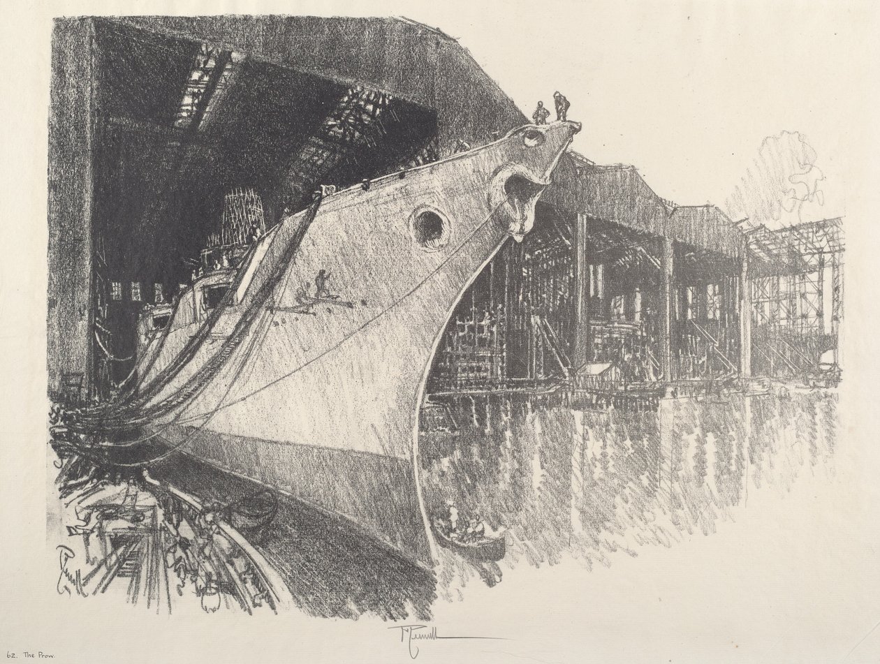 The Prow, 1917. av Joseph Pennell