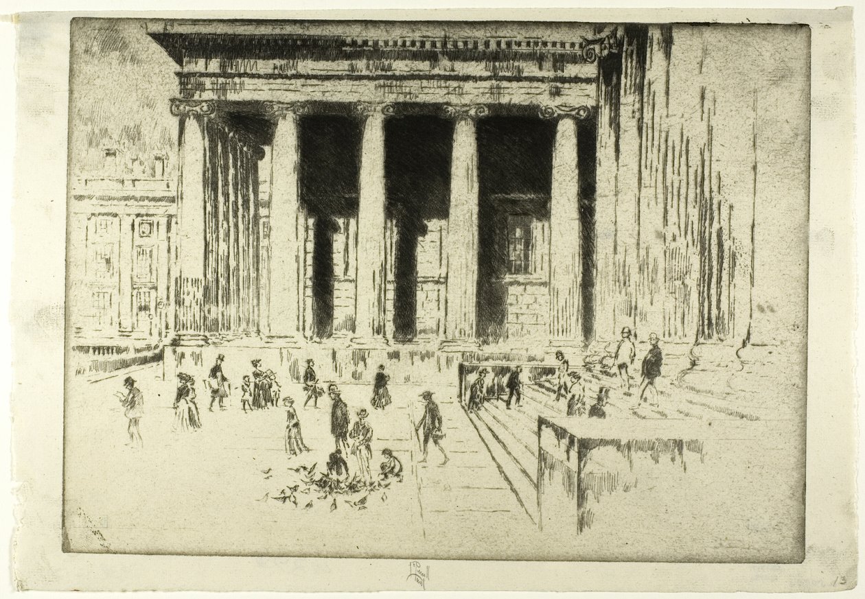 The Steps, British Museum av Joseph Pennell