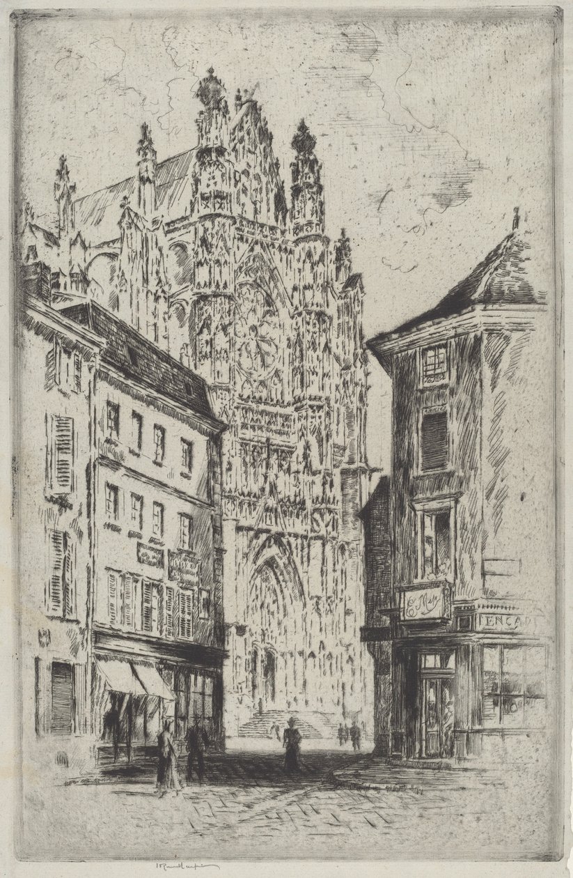 Transeptet, Beauvais av Joseph Pennell