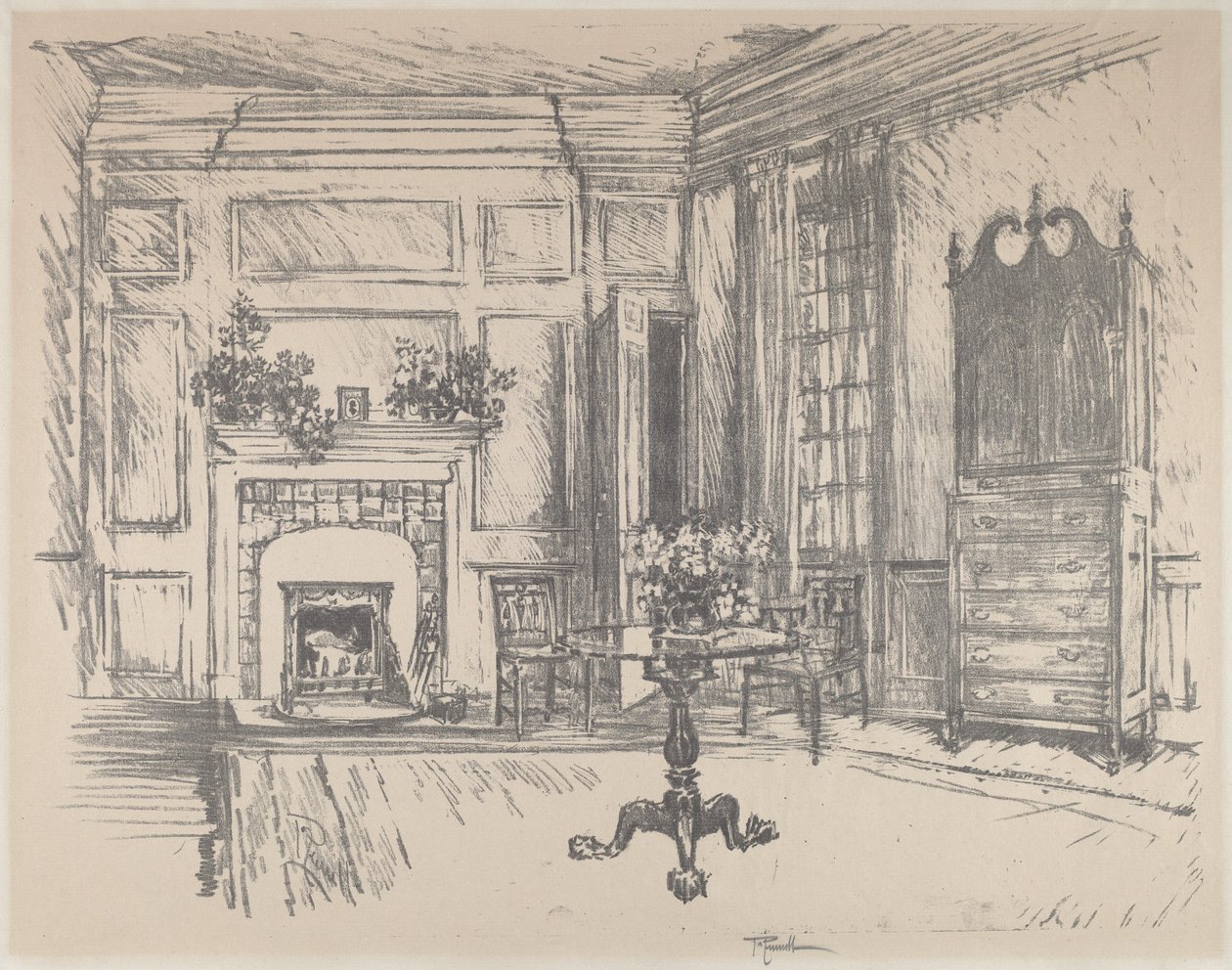 The Upper-room, Stenton av Joseph Pennell