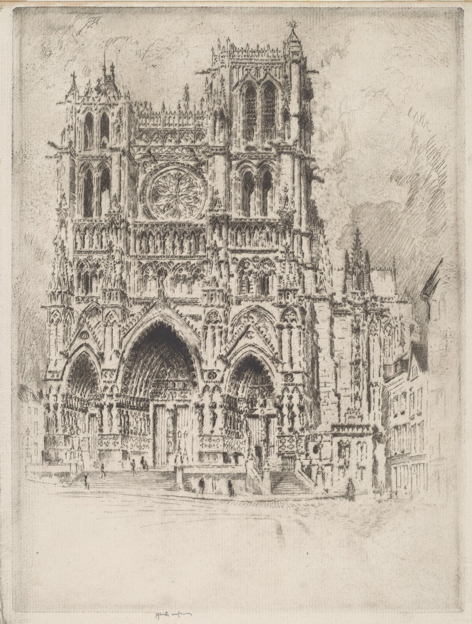 Vestfronten, Amiens av Joseph Pennell
