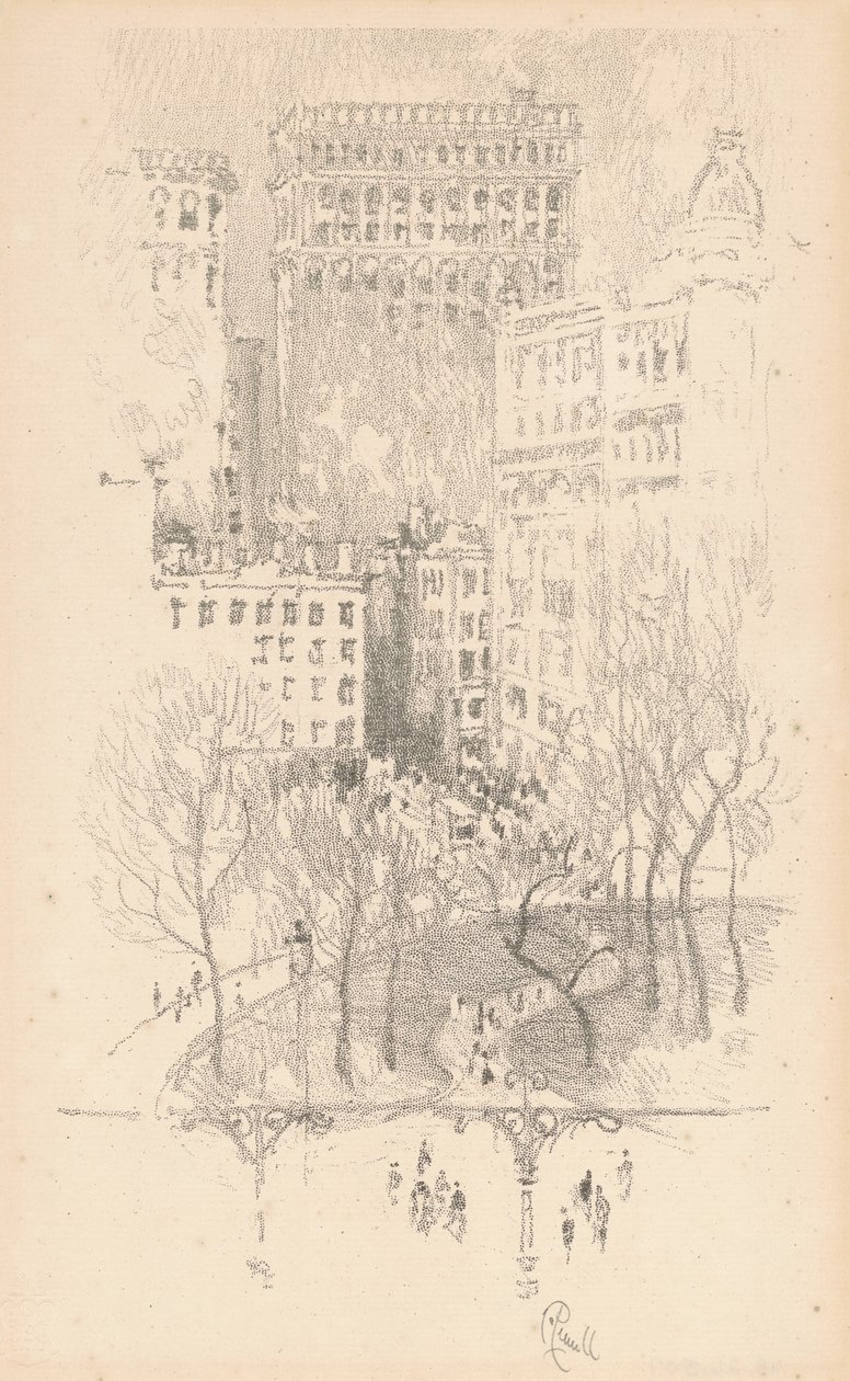 Union Square av Joseph Pennell