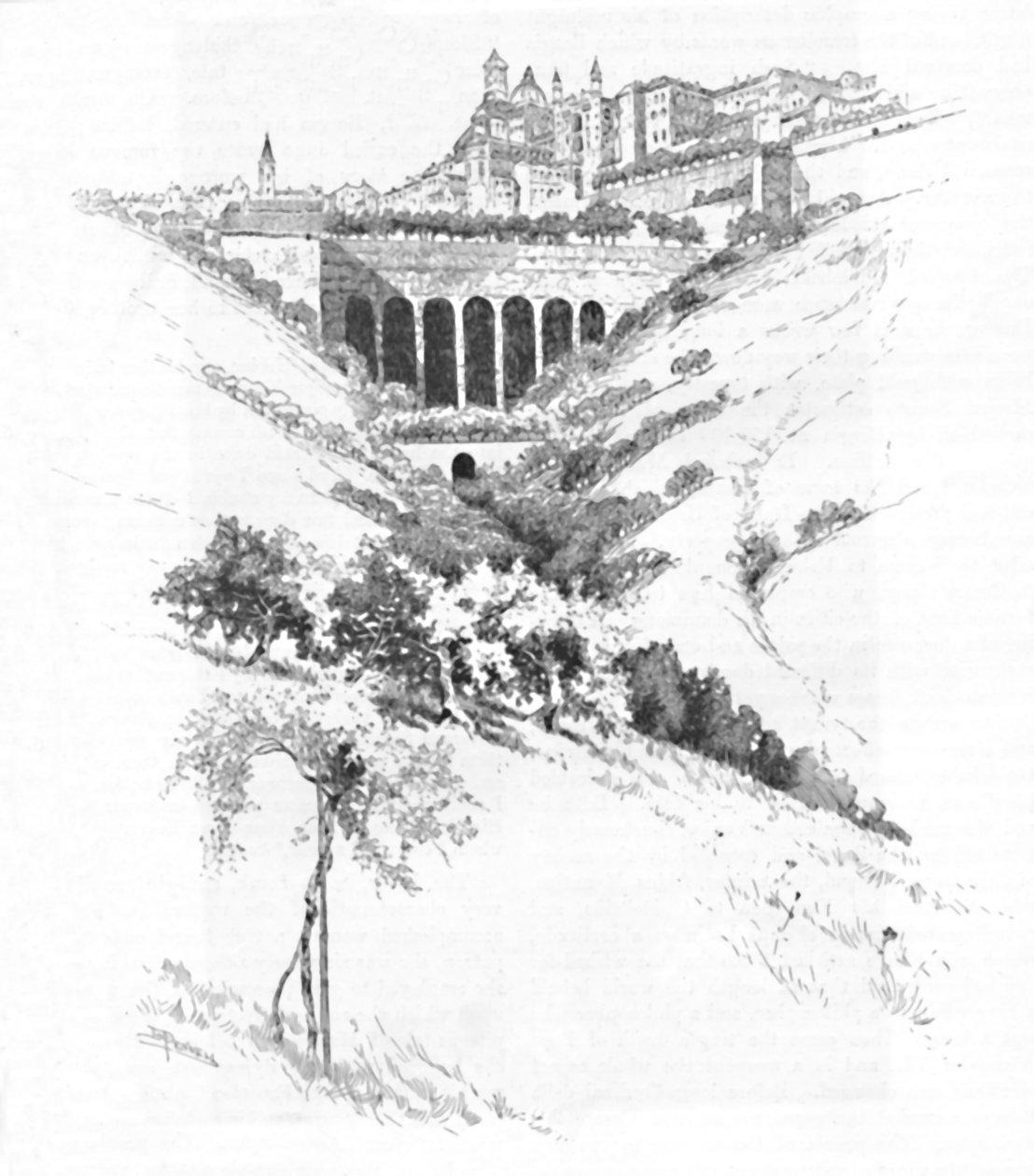 Urbino, 1886 av Joseph Pennell