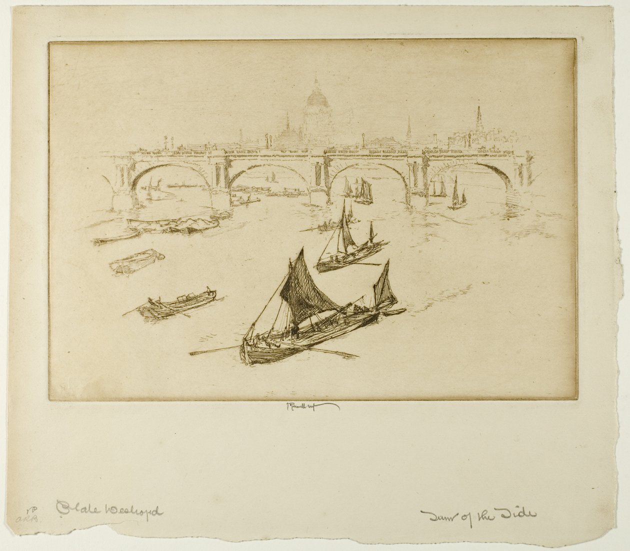 Waterloo Bridge av Joseph Pennell