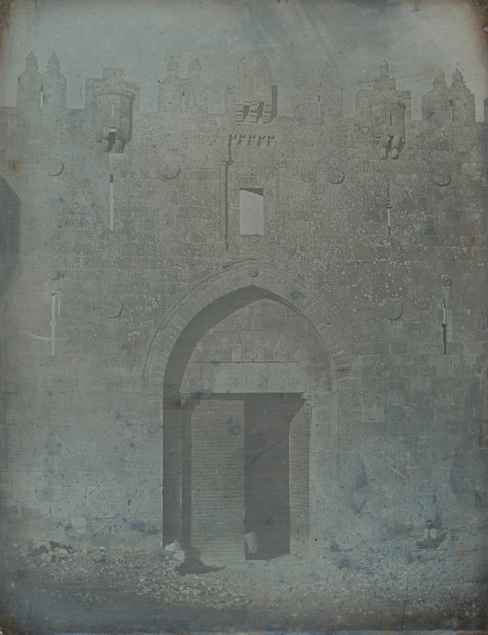 Damaskus-porten, Jerusalem, 1842-44. av Joseph Philibert Girault De Prangey