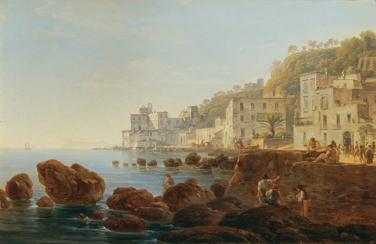 I Mergellina nær Napoli av Joseph Rebell
