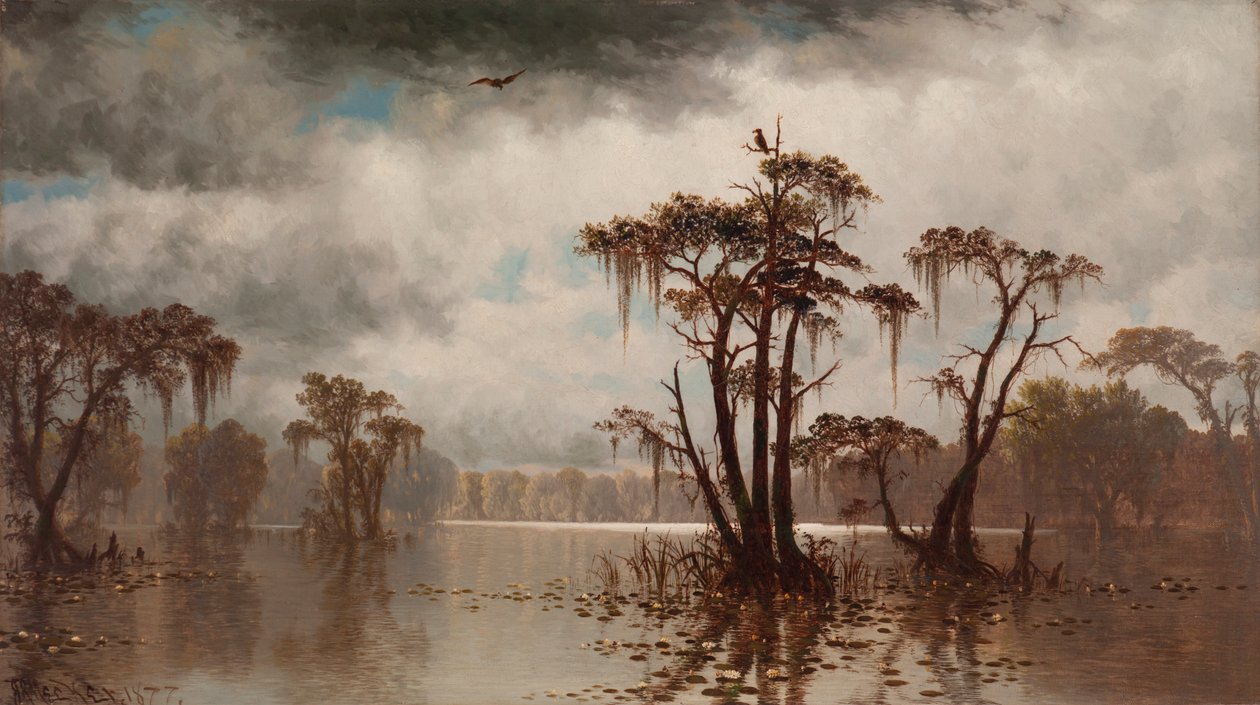 Bayou scene av Joseph Rusling Meeker