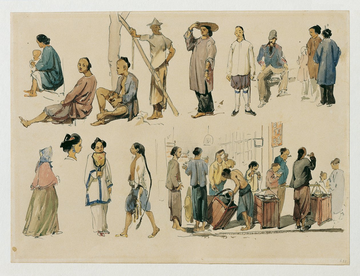 Kinesiske figurstudier av Joseph Selleny
