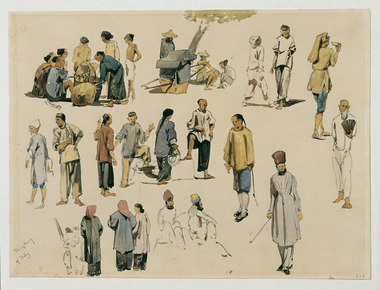 Kinesiske figurstudier av Joseph Selleny