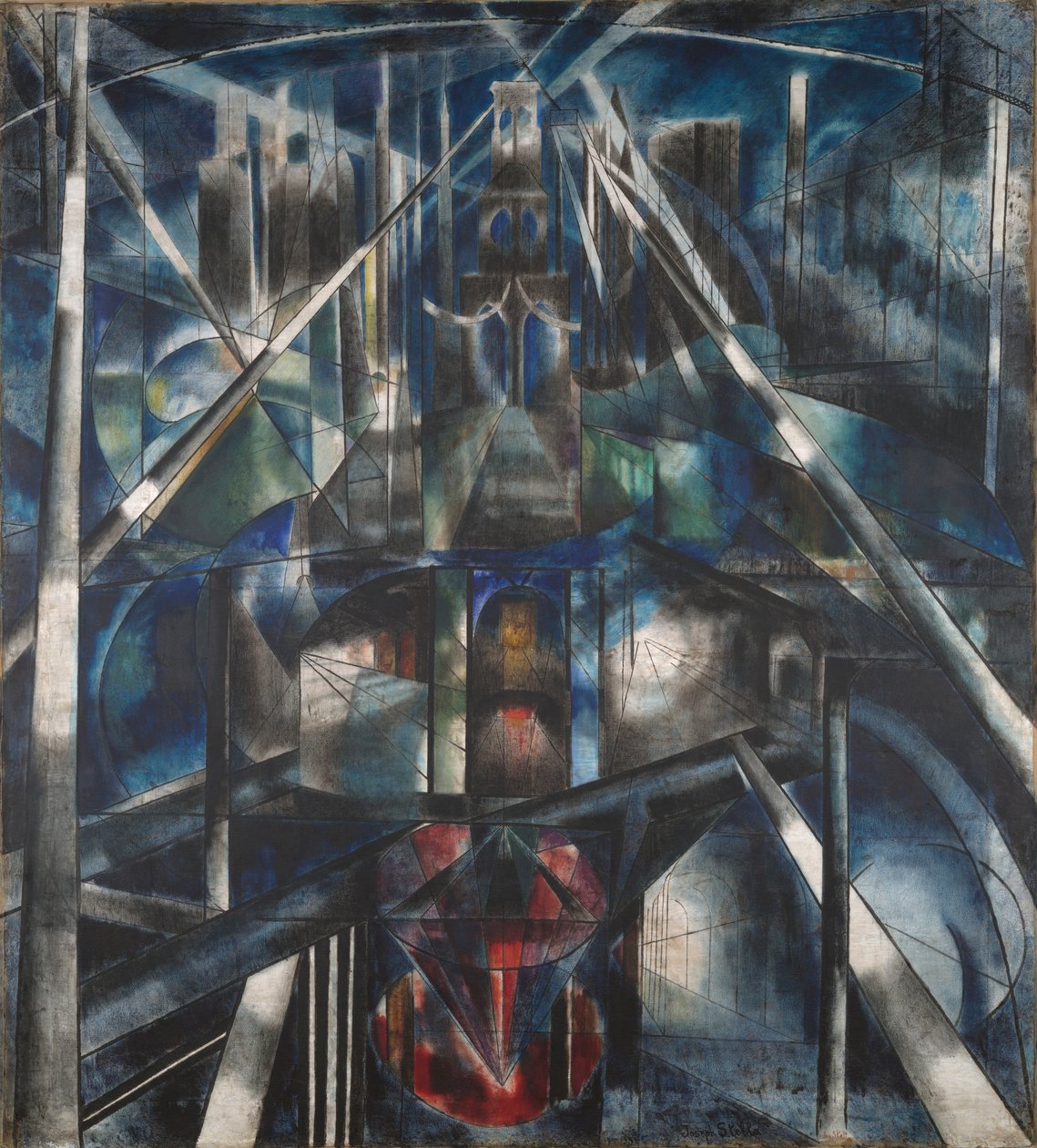 Brooklyn Bridge av Joseph Stella