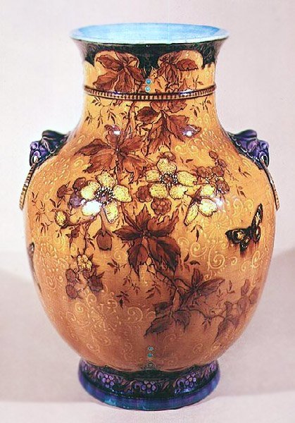 Vase, ca. 1870-80 (lertøy) av Joseph Theodore Deck