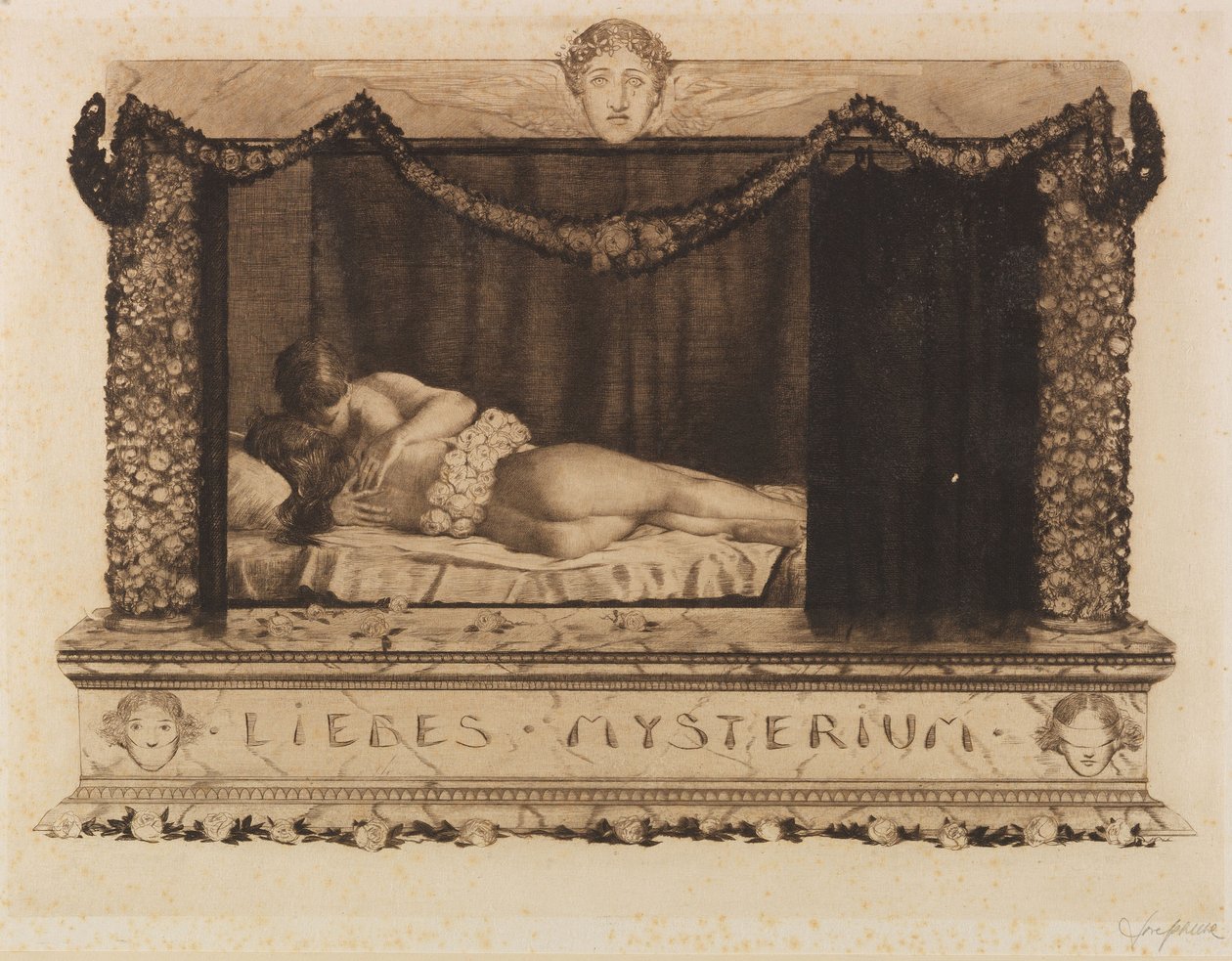 Et kjærlighetsmysterium, 1913. av Joseph Uhl