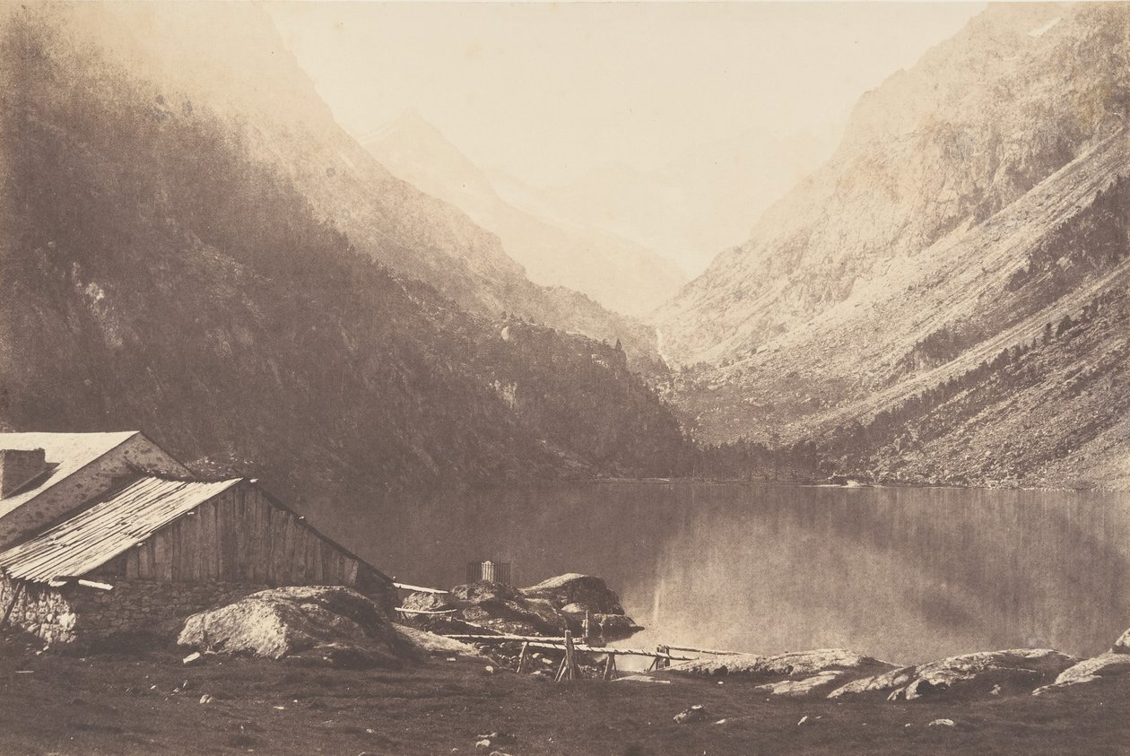 Gaube-sjøen, Cauterets, 1853. av Joseph Vigier