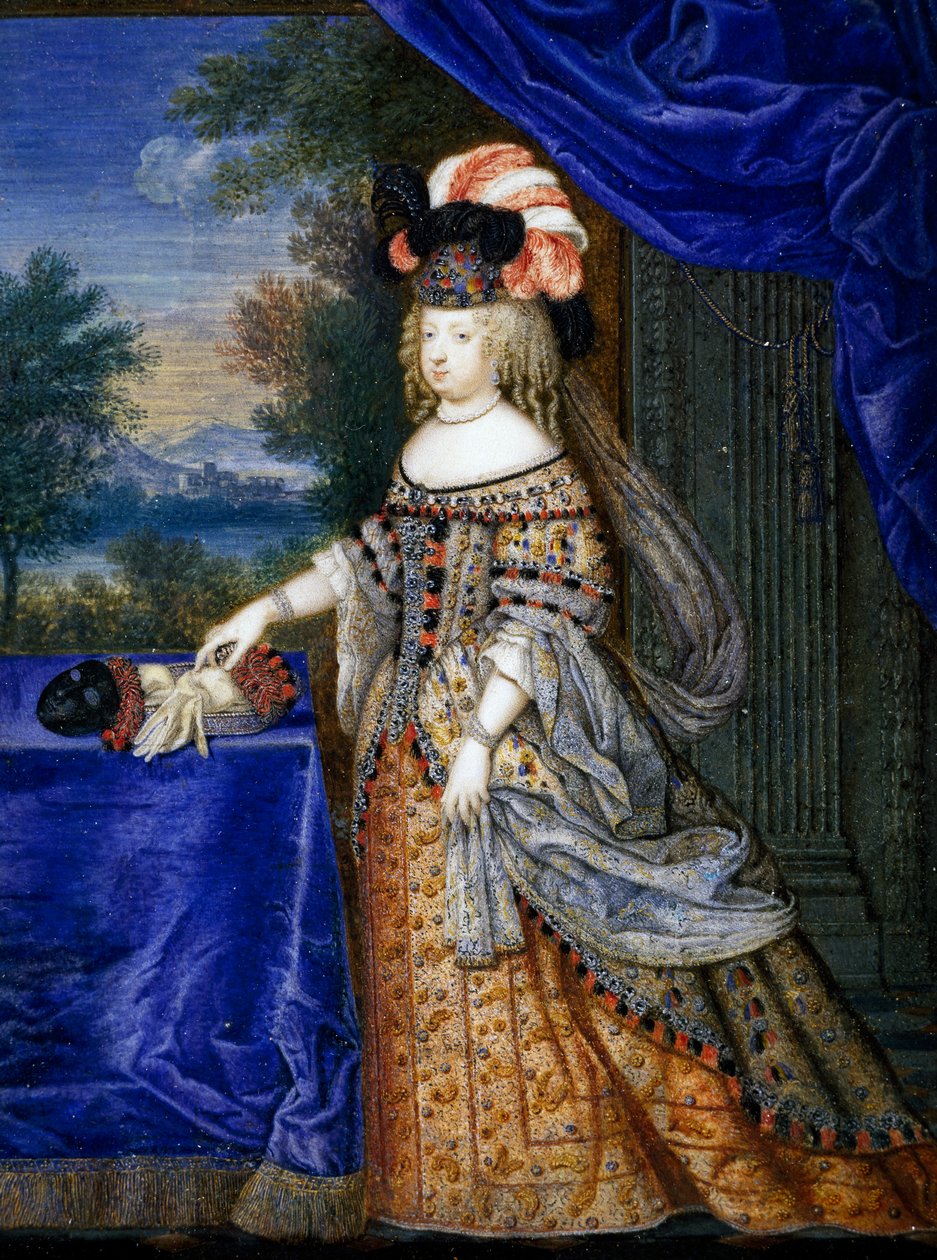 Maria Theresa fra Spania (tempera på papir) av Joseph Werner