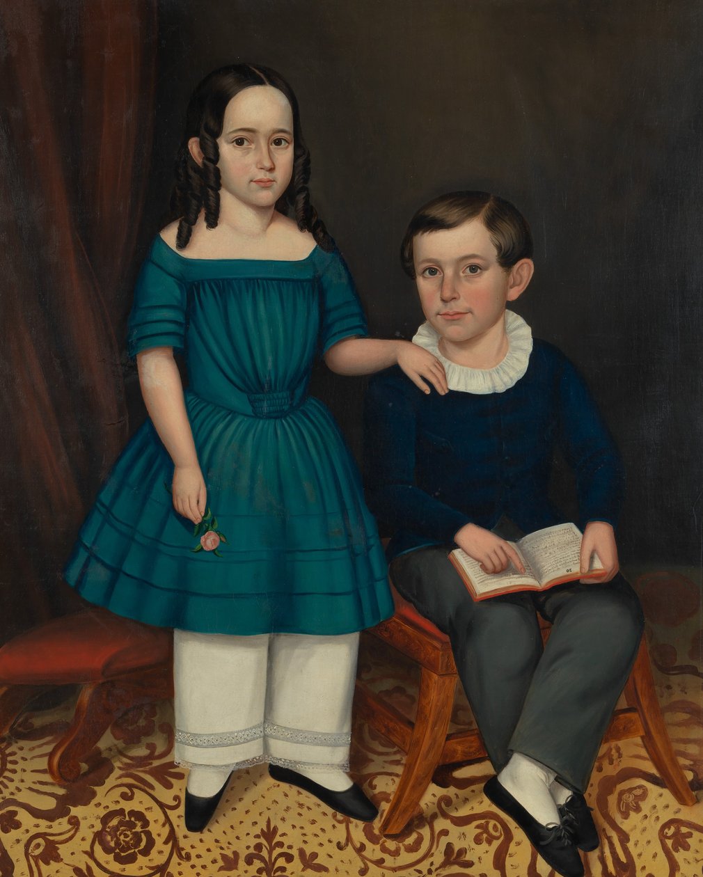 John og Louisa Stock, 1845. av Joseph Whiting Stock