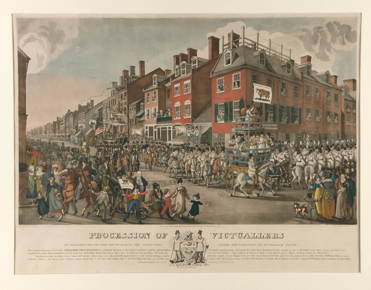 Procession of Victuallers of Philadelphia av Joseph Yeager