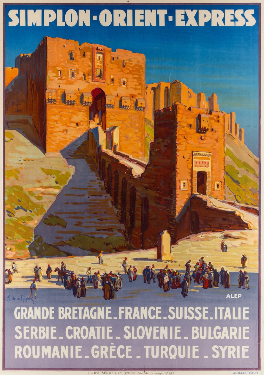 Simplon-Orient-Express, ca 1927. av Joseph de La Nézière