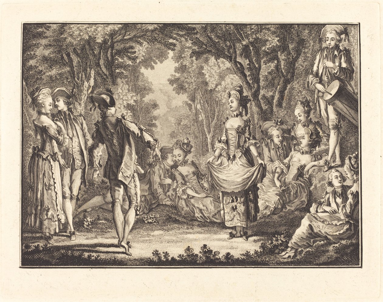 Country dans av Joseph de Longueil after Charles Eisen