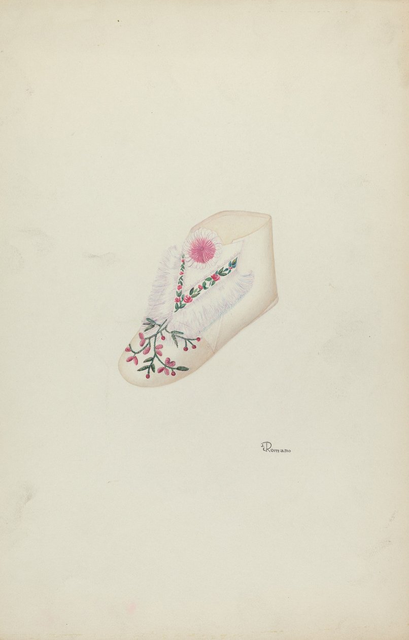 Babys sko, ca. 1938. av Josephine C. Romano