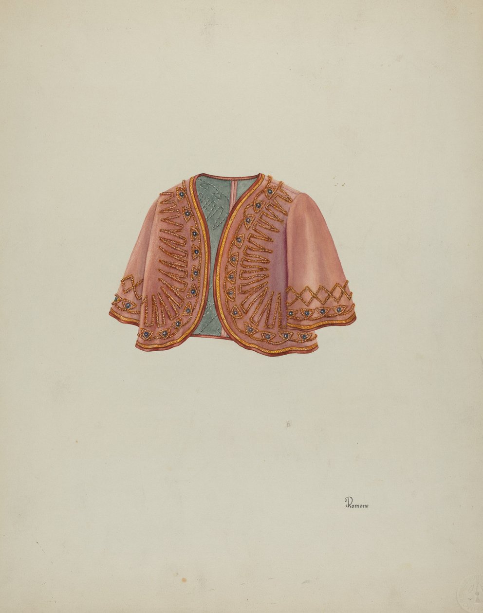 Bolero jakke, ca. 1940. av Josephine C. Romano