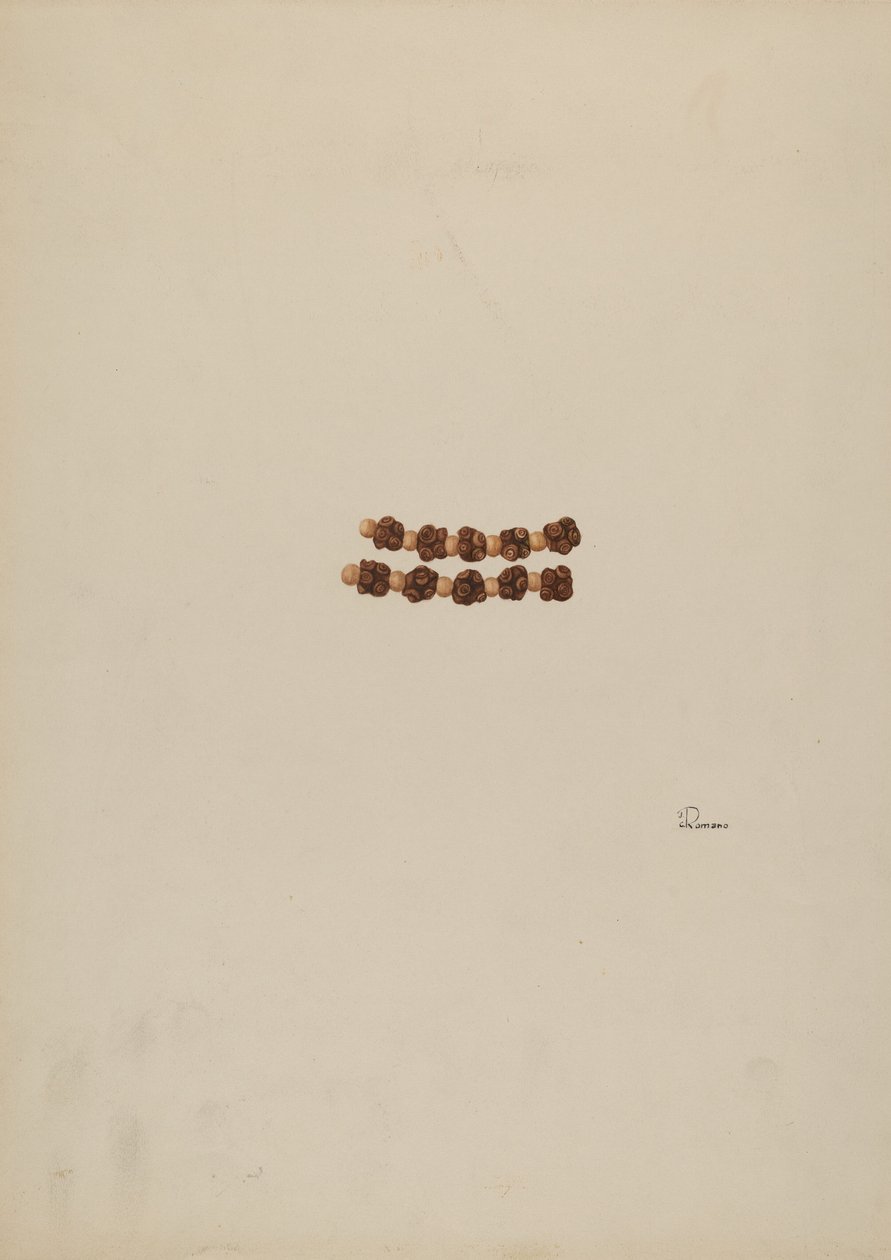 Rosenkransperler, ca. 1940. av Josephine C. Romano