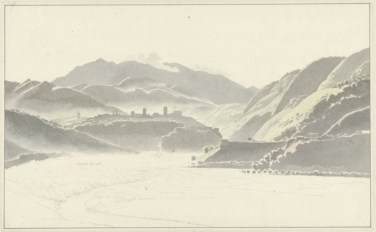 Utsikt over Cittaducale Utsikt over Civita Ducale av Josephus Augustus Knip