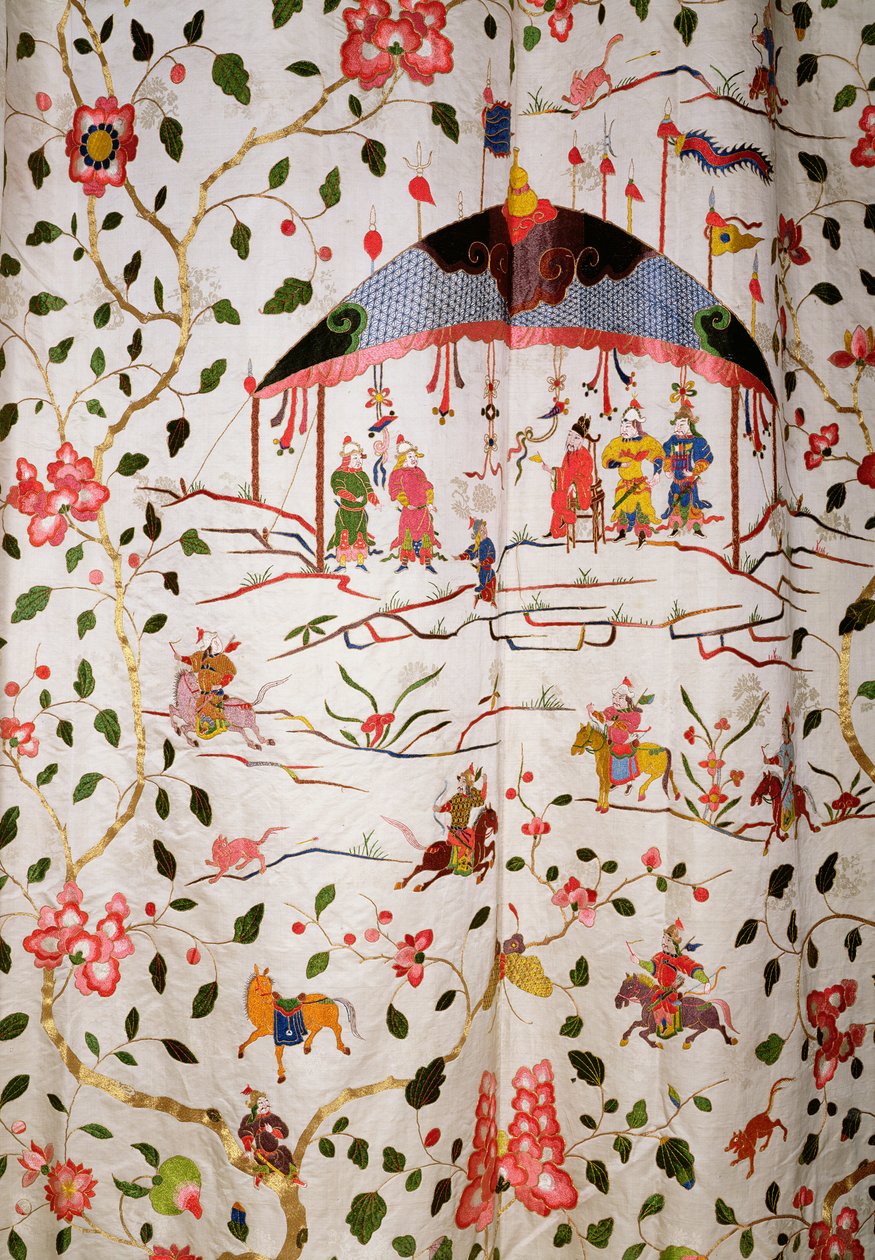 Arabesk tekstildesign, ca. 1720 (broderi) av Joshua Morris