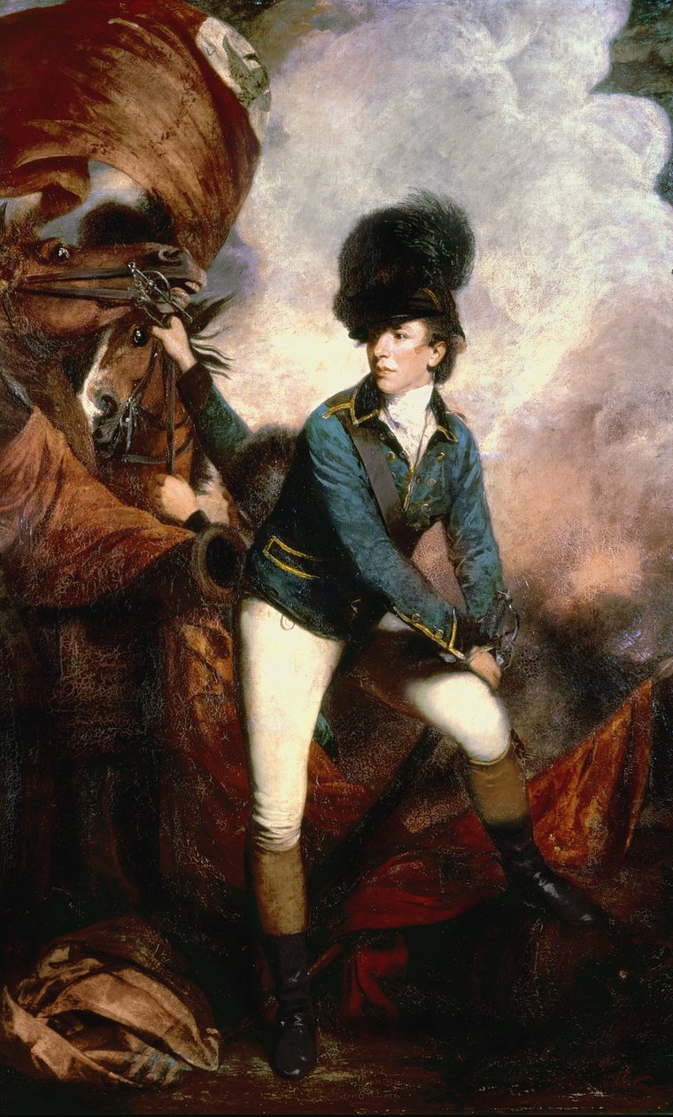 Oberst Banastre Tarleton (1754-1833) 1782 av Joshua Reynolds