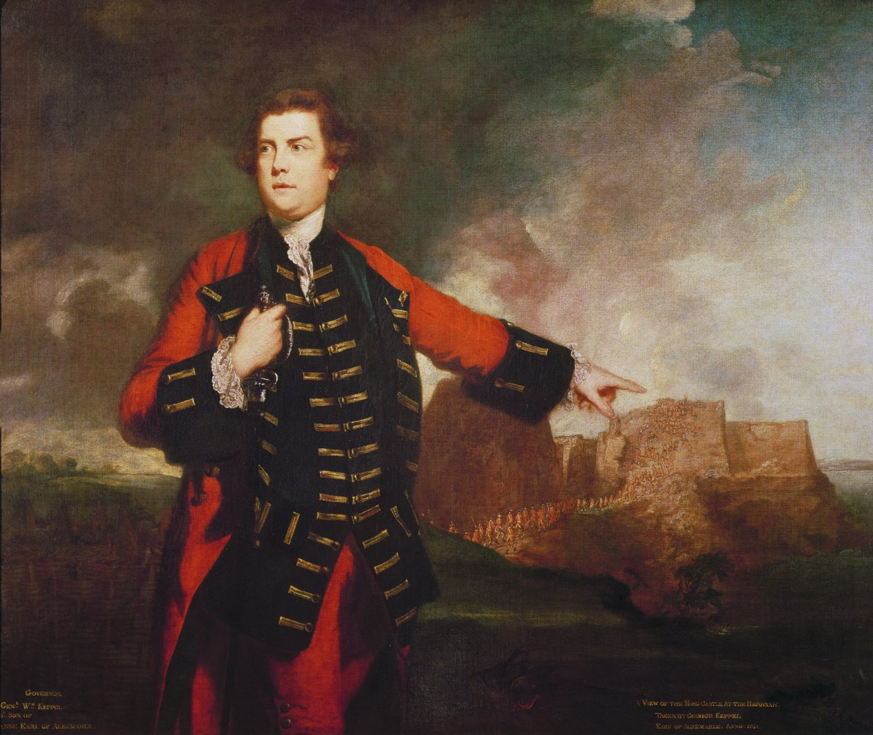 General William Keppel, Storming the Morro Castle, av Joshua Reynolds