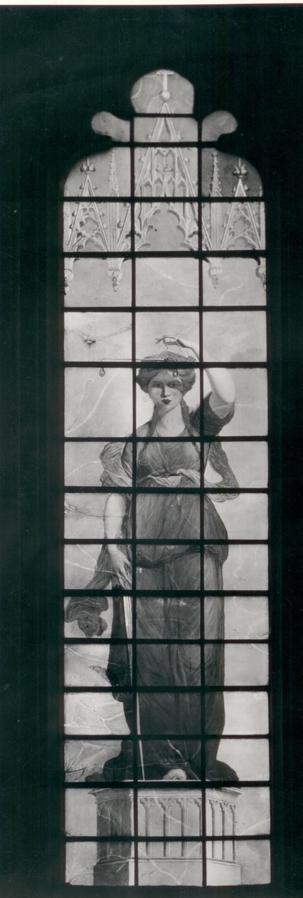 Rettferdighet (farget glass) av Joshua Reynolds