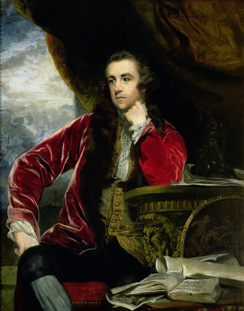 Portrett av Francis Russell, markisen av Tavistock (d.1767) av Joshua Reynolds