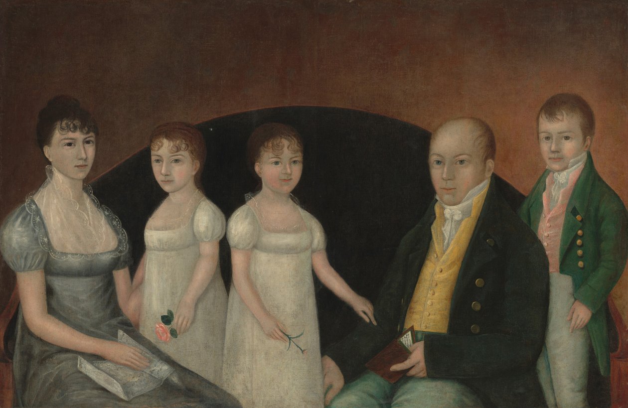 Familiegruppe, ca. 1800. av Joshua Johnson