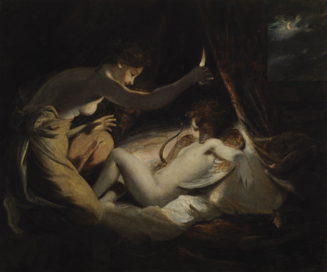 Amor og psyke, ca. 1789 av Joshua Reynolds