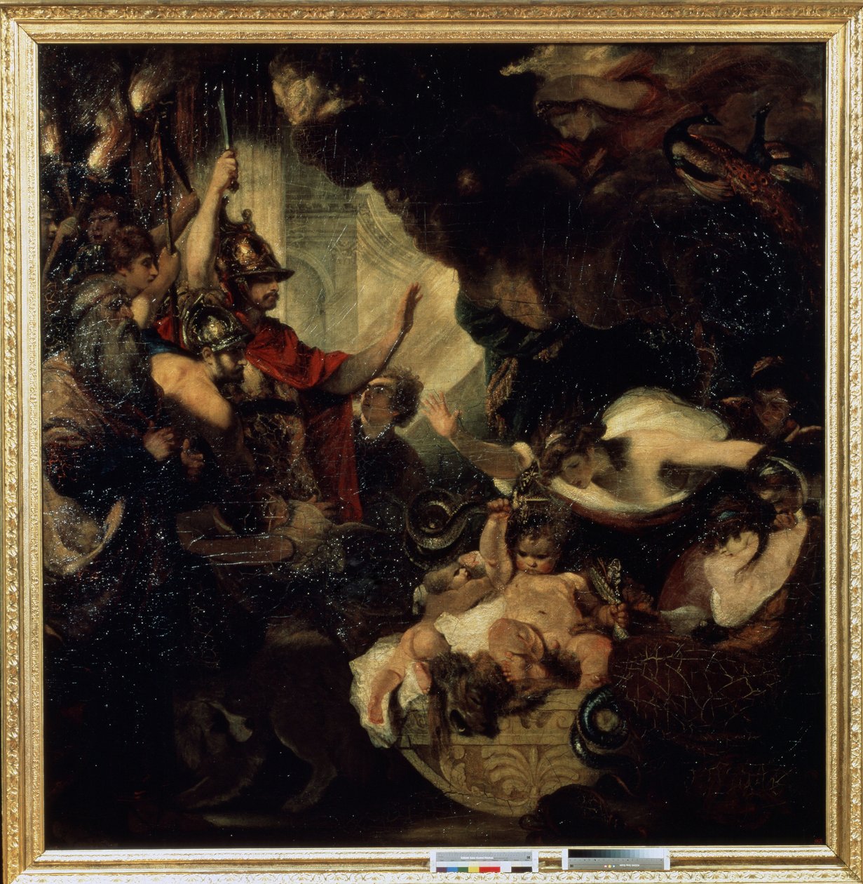 Spedbarnet Hercules kveler slangene, 1786-88 av Joshua Reynolds