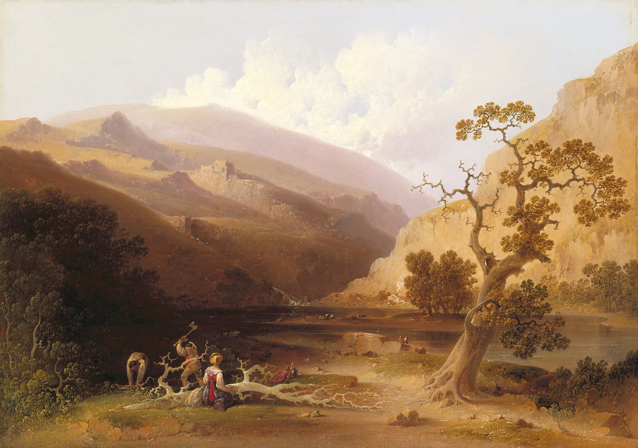 The Pioneers (olje på lerret) av Joshua Shaw