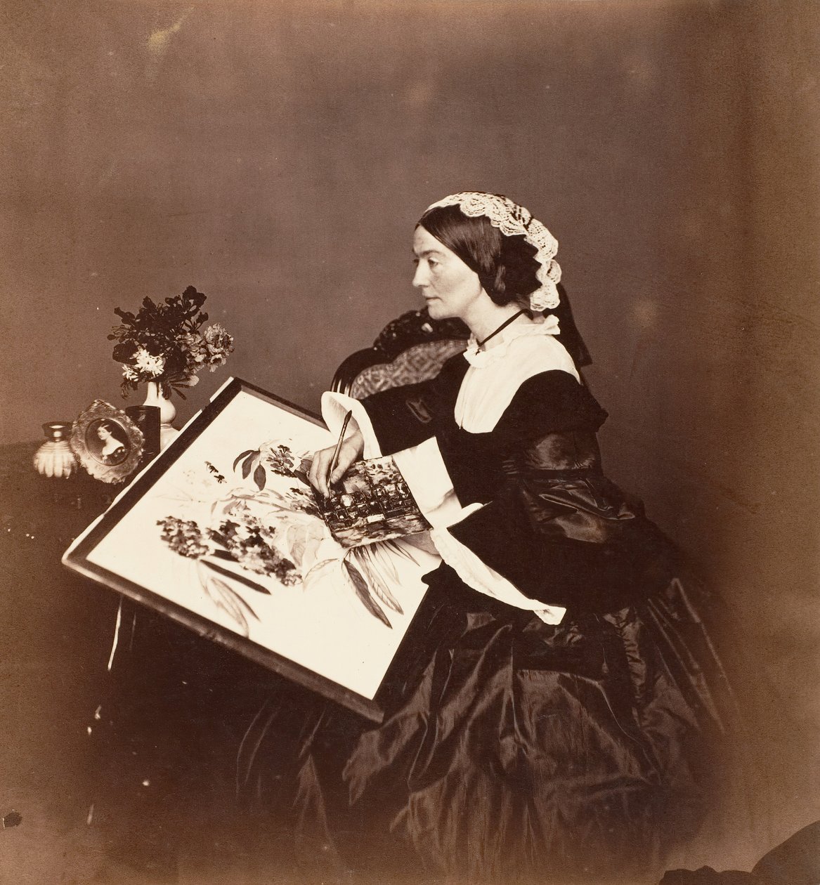 Grevinnen Canning, Calcutta, 1861. av Josiah Rowe