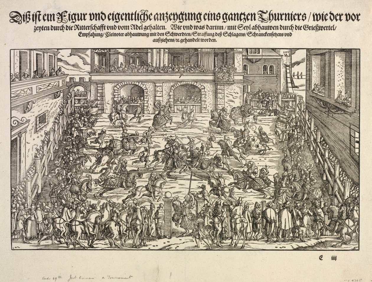 En turnering, 1565. av Josse Amman