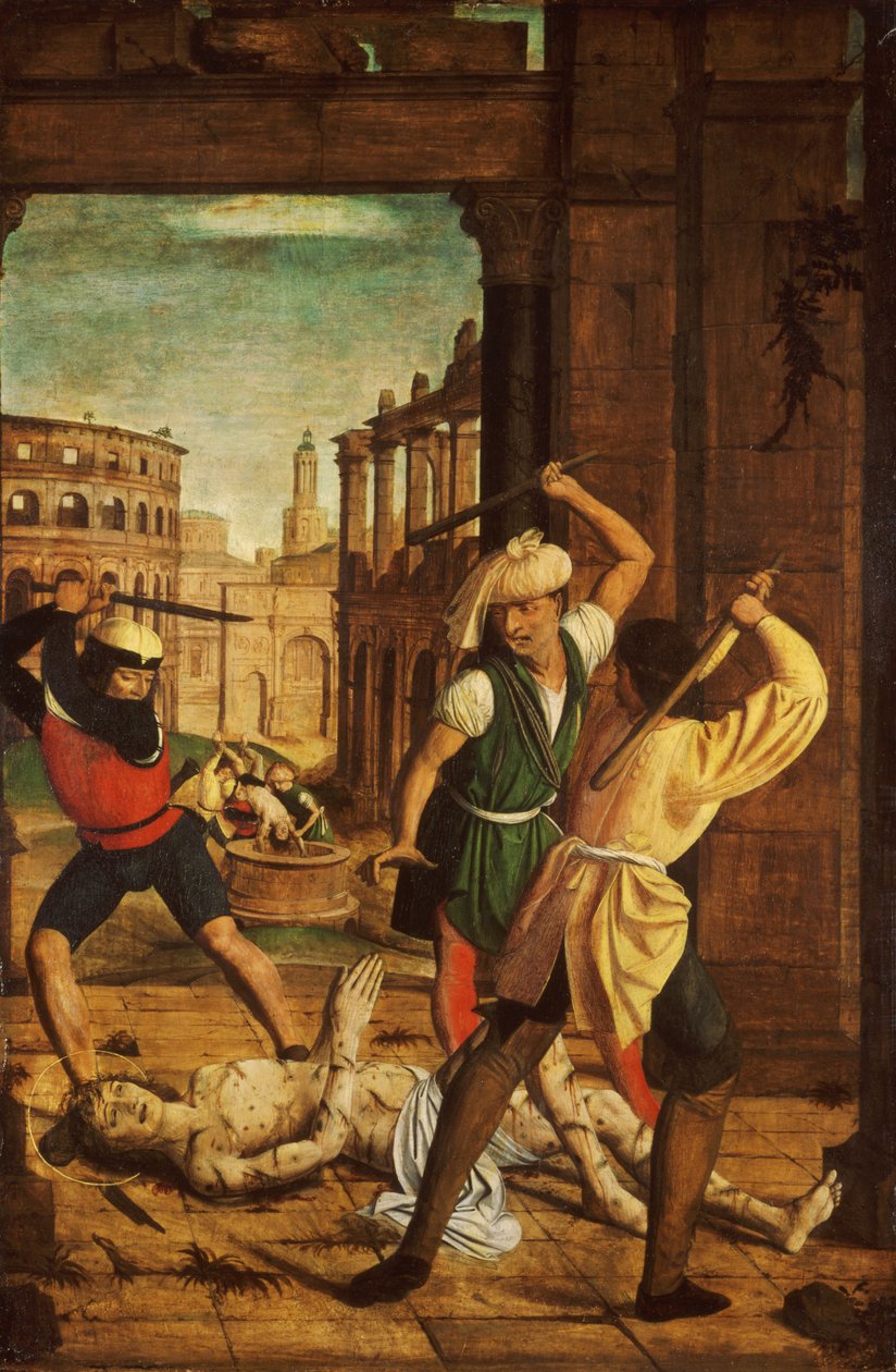 The Martyrium of Saint Sebastian, ca. 1497 av Josse Lieferinxe